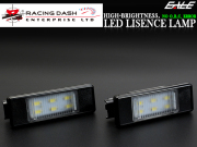 レーシングダッシュ LED ライセンス灯 プジョー 106 1007 207 307 308 3008 406 407 508 607 RCZ シトロエン C2 C3 C4 C5 C6 C8 DS3 RD067