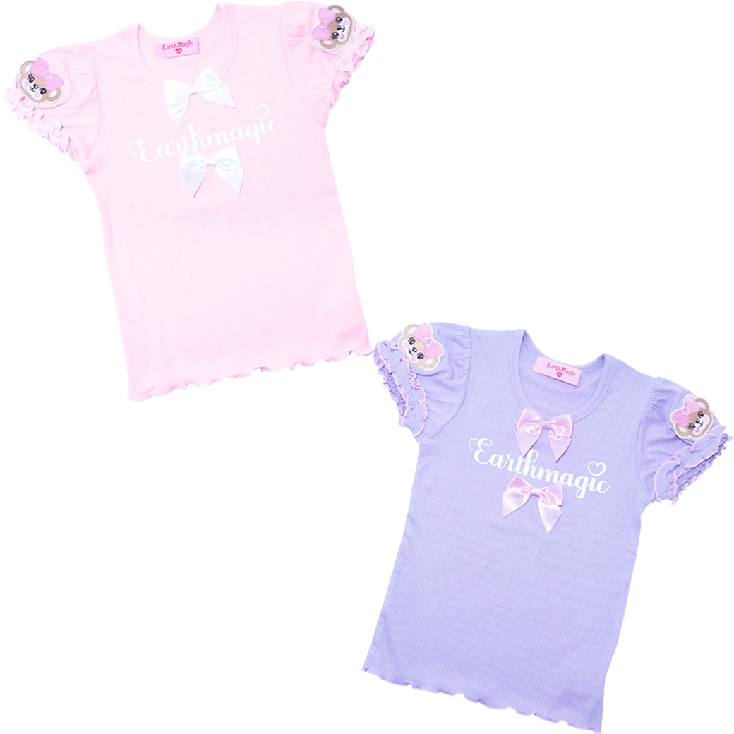 EARTHMAGIC アースマジック マフィー フロントリボンテレコTシャツ