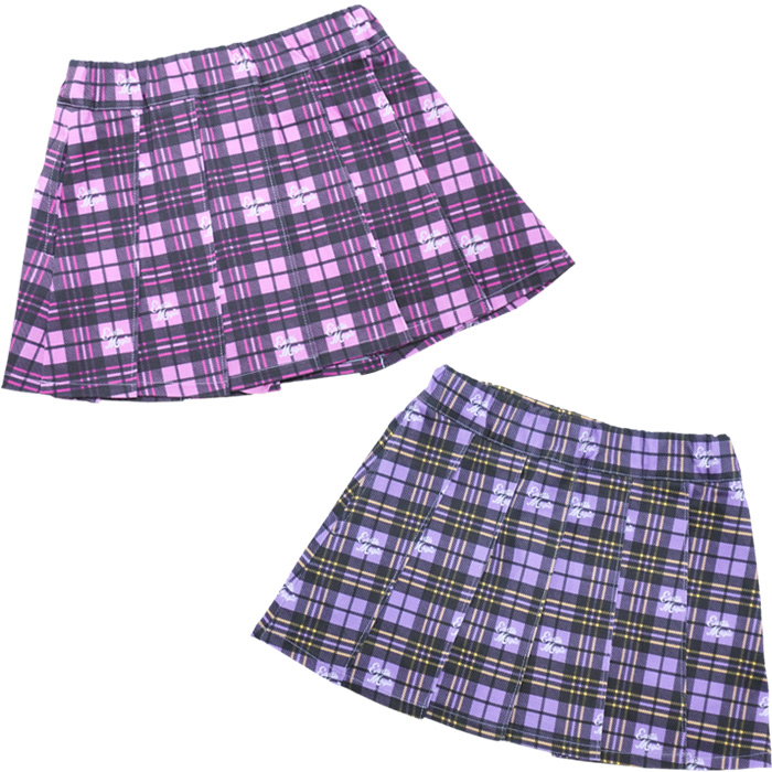 タータンチェックプリーツスカート(インナーパンツ付)