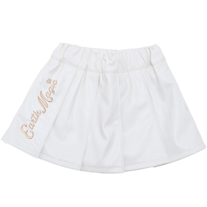 合皮プリーツスカート