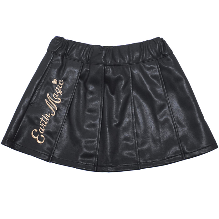 合皮プリーツスカート