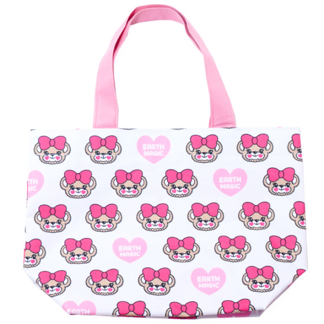 フェイスマフィー総柄ミニトートバッグ