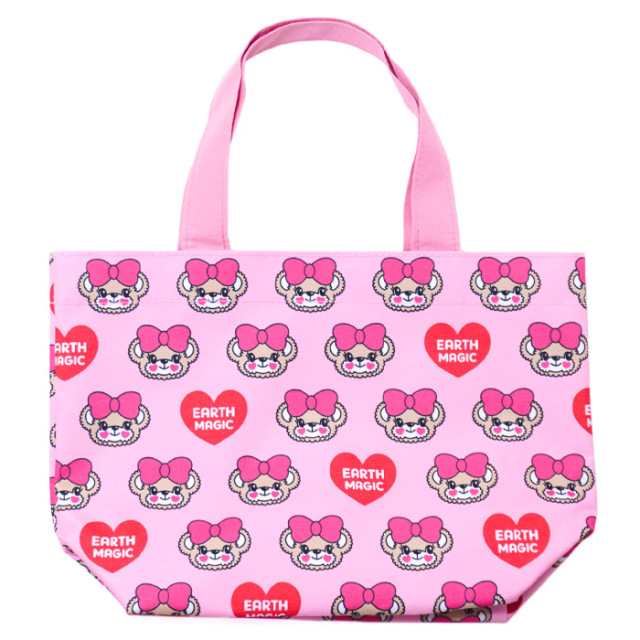 フェイスマフィー総柄ミニトートバッグ