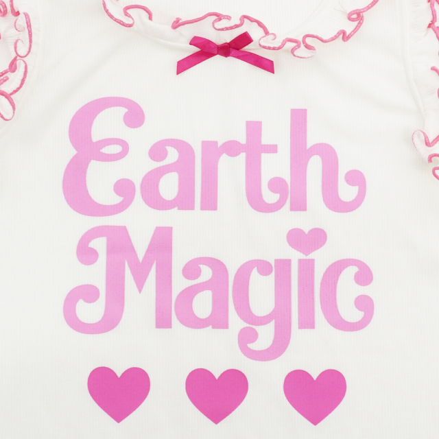 アースマジック EARTHMAGIC ミニ ハート マフィー 総柄 チュール パフトップス& タンクトップ セット 2021春夏