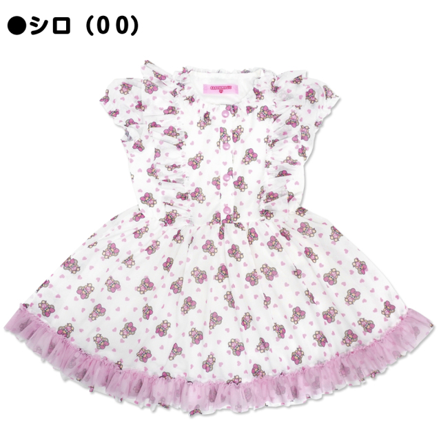アースマジック EARTHMAGIC ミニ ハート マフィー 総柄 チュール ベビードール ワンピース 2021春夏