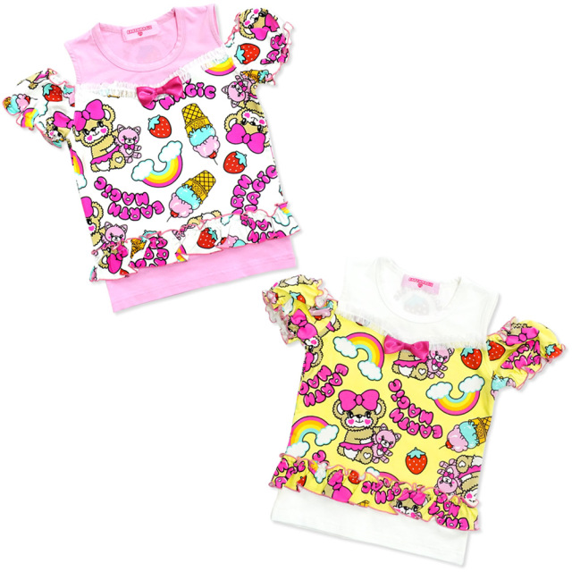 アースマジック EARTHMAGIC マフィーズラブイット総柄 ビスチェ風肩  