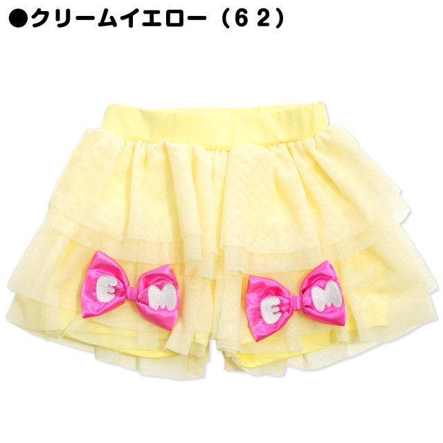 アースマジック EARTHMAGIC チュールショートパンツ 多段フリル ぷっくりリボン2021春夏