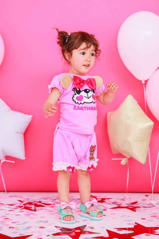 アースマジックベビー EARTHMAGIC BABY フェイスマフィー無地ブルマ  