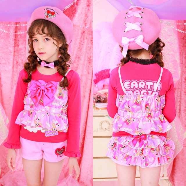 アースマジック EARTHMAGIC マフィー＆ユニコーン総柄キャミソール 胸  