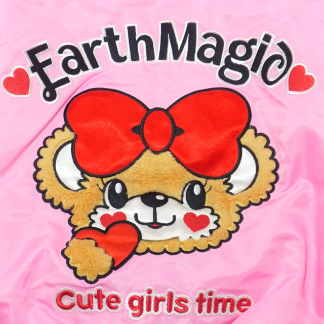 アースマジック EARTHMAGIC 袖レースアップ襟付きジップアップブルゾン  