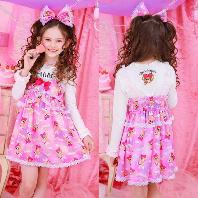 アースマジック EARTHMAGIC マフィー＆ユニコーン総柄キャミワンピース  