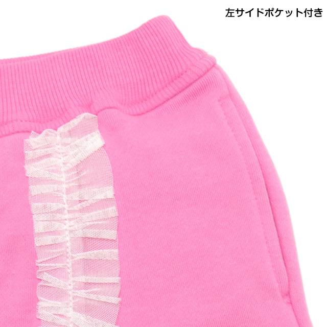 アースマジック EARTHMAGIC ボアポケット＆裏毛ラップキュロット マフィー シロ ピンク プードルボア ショートパンツ 2021秋冬