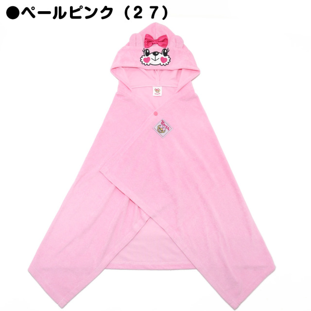 秋冬♡見本★生地♡リボン/刺繍タグ♡くま耳フード/ワンピース価格 アースマジックベビー EARTHMAGIC BABY クマ耳バスポンチョ