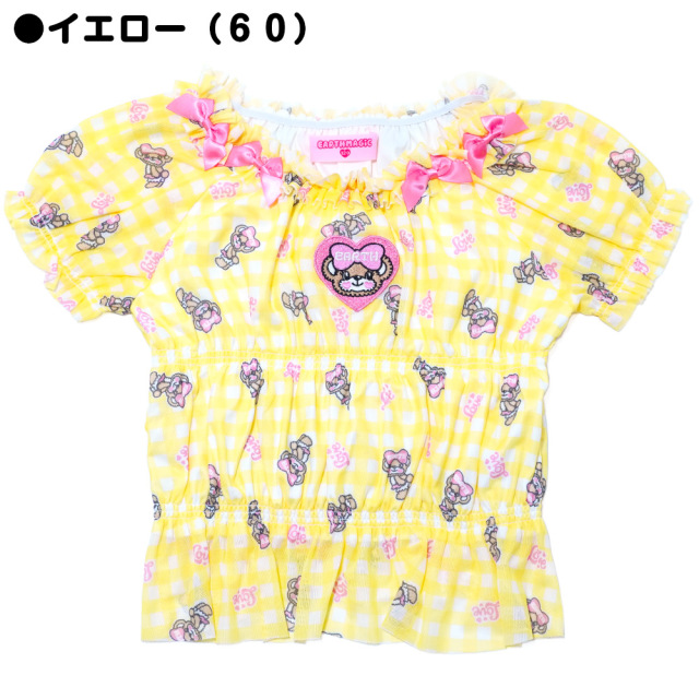 アースマジック EARTHMAGIC ギンガムチェックマフィー柄チュールプル  