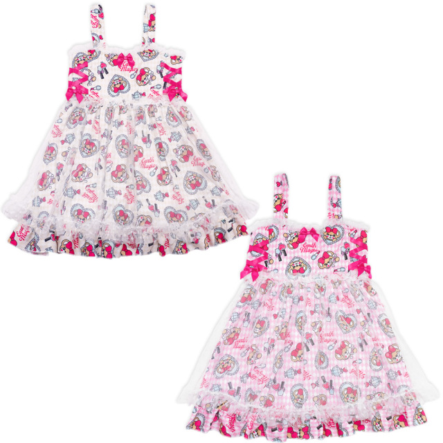 アースマジック EARTHMAGIC コスメ柄チュール重ねジャンパースカート  