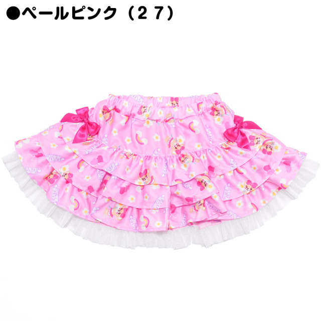 アースマジック EARTHMAGIC デイジーマフィー総柄ティアードスカート ペールピンク エメグリ インナーパンツ付 2022春夏