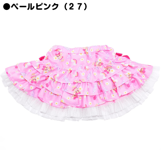 アースマジック EARTHMAGIC デイジーマフィー総柄ティアードスカート ペールピンク エメグリ インナーパンツ付 2022春夏