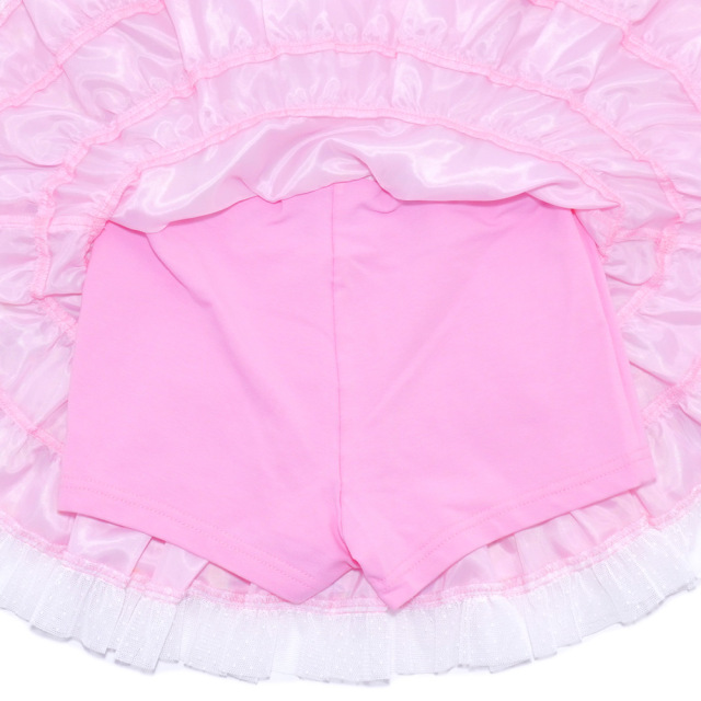 アースマジック EARTHMAGIC デイジーマフィー総柄ティアードスカート ペールピンク エメグリ インナーパンツ付 2022春夏