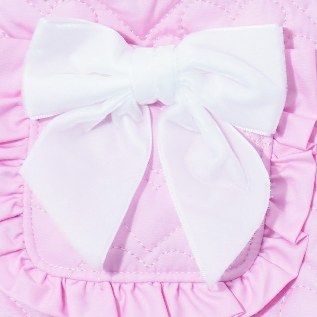 アースマジック EARTHMAGIC ハートキルティング台形スカート シロ ペールピンク マフィー インナーパンツ付 2022秋冬