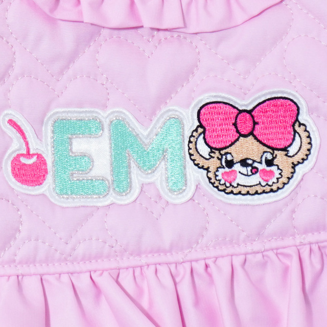 アースマジック EARTHMAGIC ハートキルティング台形スカート シロ ペールピンク マフィー インナーパンツ付 2022秋冬