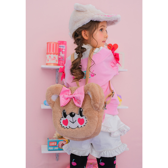 アースマジック EARTHMAGIC 耳付きファーキャップ ペールピンク  