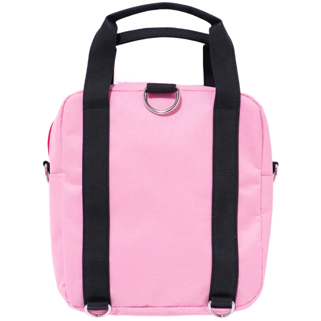 アースマジック EARTHMAGIC マフィープリント3wayミニリュック ペールピンク ネイビー ショルダーバッグ ハンドバッグ 2023春夏