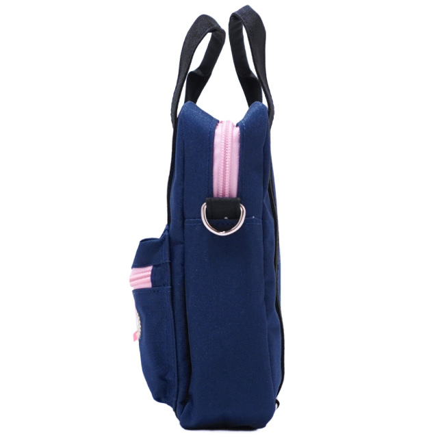 アースマジック EARTHMAGIC マフィープリント3wayミニリュック ペールピンク ネイビー ショルダーバッグ ハンドバッグ 2023春夏