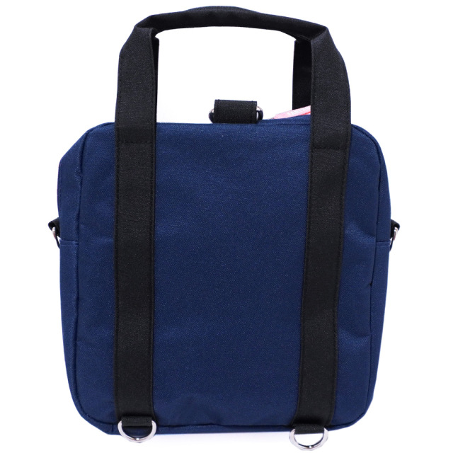 アースマジック EARTHMAGIC マフィープリント3wayミニリュック ペールピンク ネイビー ショルダーバッグ ハンドバッグ 2023春夏