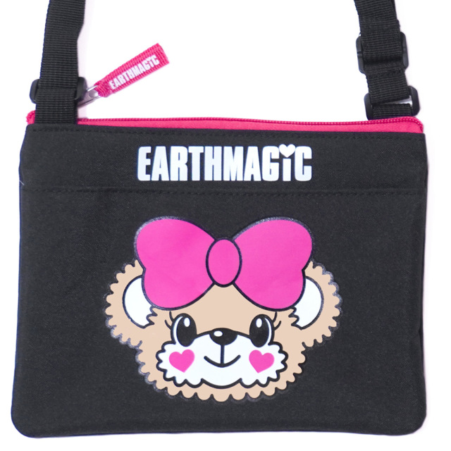 アースマジック EARTHMAGIC マフィープリントサコッシュ シロ クロ ショルダーバッグ 2023春夏