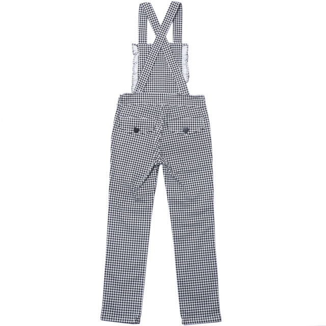 アースマジック EARTHMAGIC 千鳥格子柄2wayサロペット クロ ペールピンク マフィー オールインワン ロングパンツ 2023秋冬