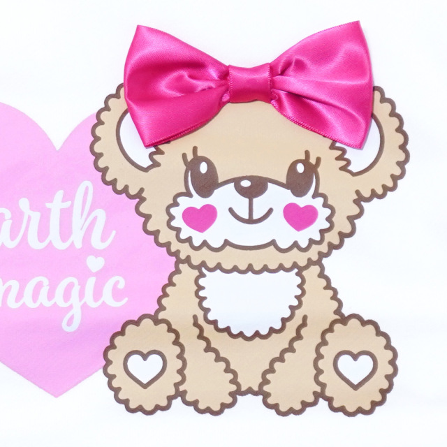 アースマジック EARTHMAGIC 袖ファーマフィープリントトレーナー シロ クリームイエロー フェイクファー 裏毛 2023秋冬