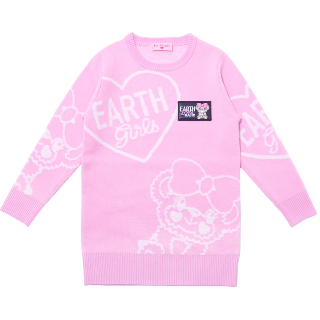 アースマジック EARTHMAGIC マフィーグラフィックニットワンピース  