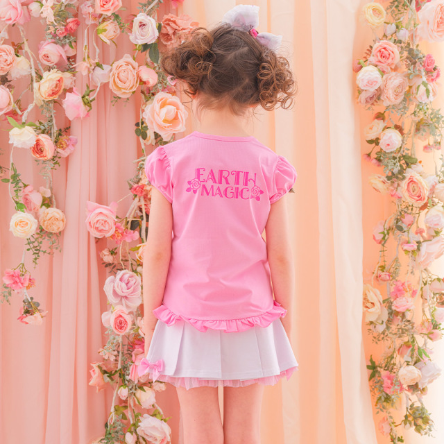 ローズ＆マフィープリントTシャツ