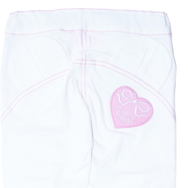 ロゴプリントストレッチデニムロングパンツ