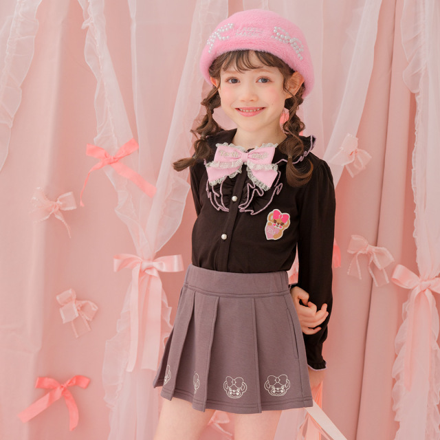 ダンボールニットプリーツスカート(インナーパンツ付)