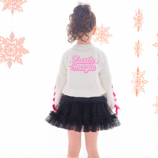 ハートチュールボリュームティアードスカート