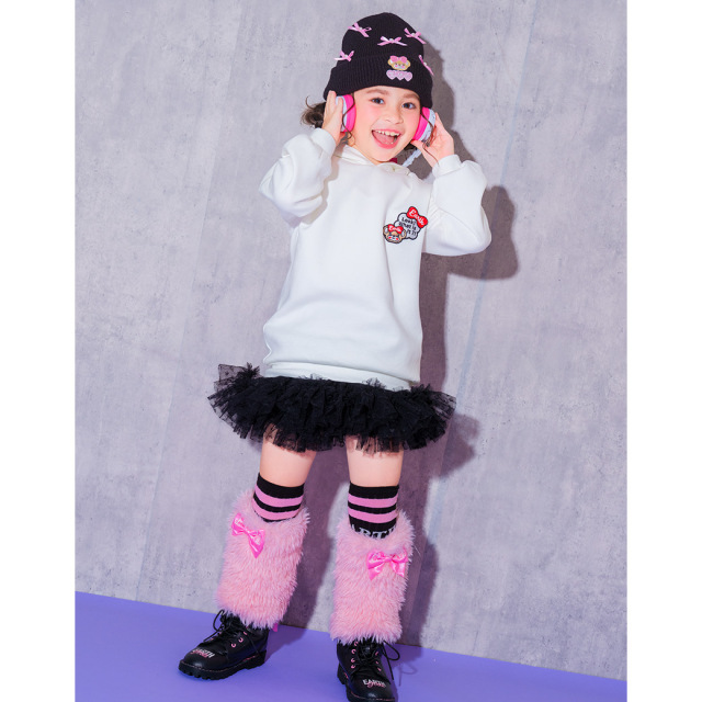 ハートチュールボリュームティアードスカート