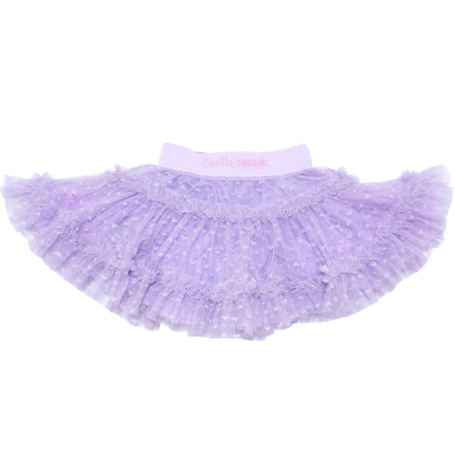 ハートチュールボリュームティアードスカート