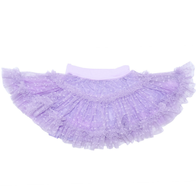 ハートチュールボリュームティアードスカート