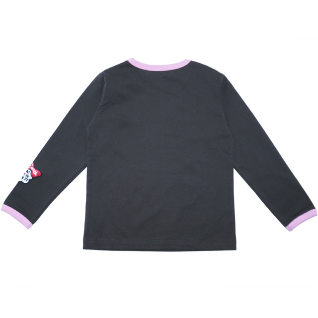 配色マフィープリント長袖Tシャツ(AR機能付)