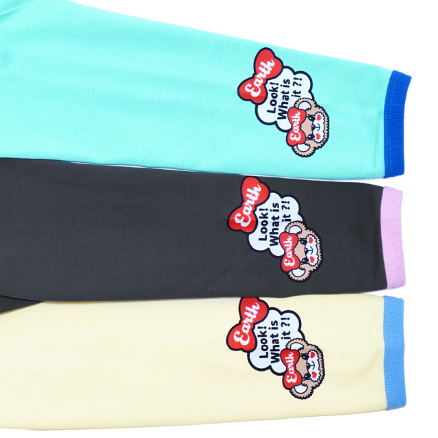 配色マフィープリント長袖Tシャツ(AR機能付)