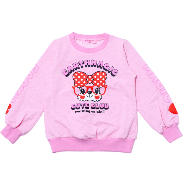 ミニ裏毛発泡プリントトレーナー