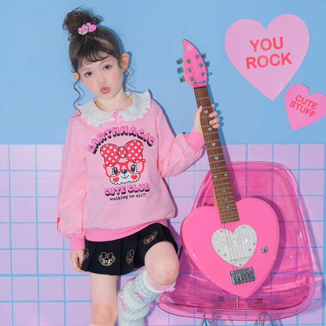 新品未使用　M'S GRACY ハート刺繍ピンク トレーナー 38 FREAK'S STORE（フリークスストア）の「ハート 刺繍 スウェット