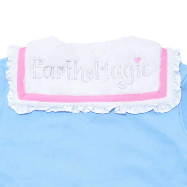 EARTHMAGIC アースマジック マフィー エンジェルマフィーアップリケ裏毛セーラートレーナー