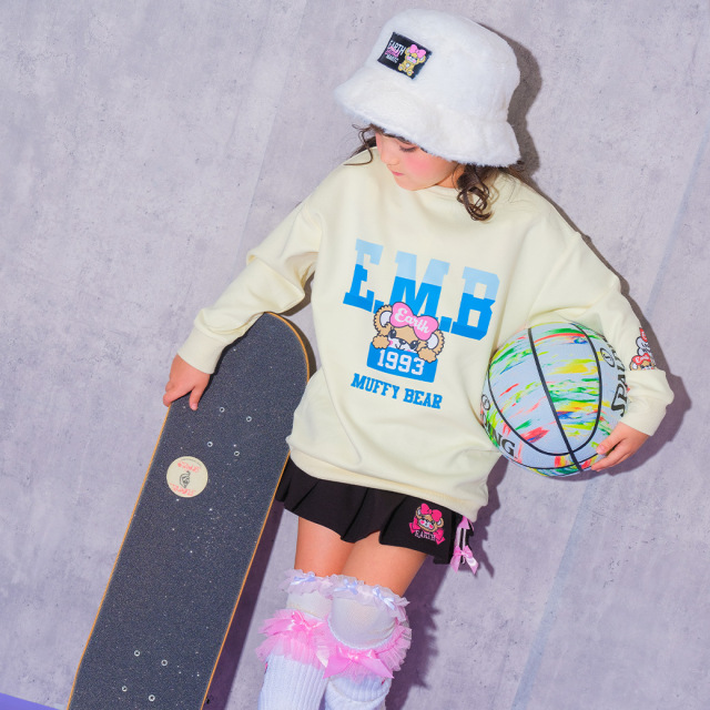 マフィープリントダンボールニットBIGトレーナー(AR機能付)