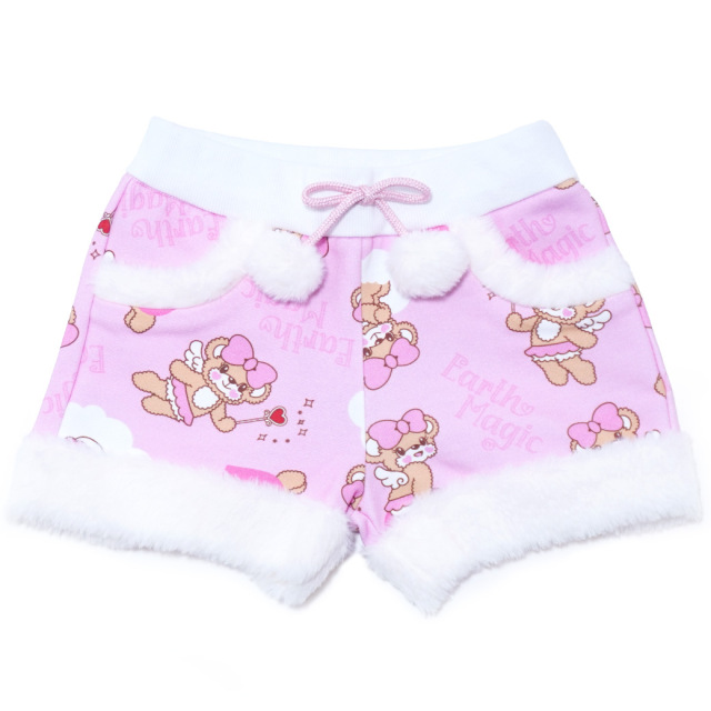 エンジェルマフィー総柄裏毛ショートパンツ