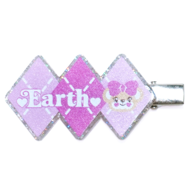 アーガイルアクリルヘアクリップ