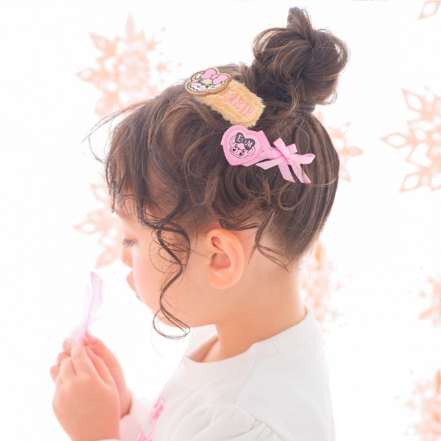 EARTHMAGIC アースマジック マフィー ダブルリボンヘアクリップ