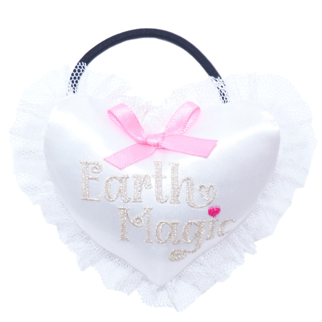 新作 あじさい入り ダークブルー ハートヘアゴム あじさい アクセサリー