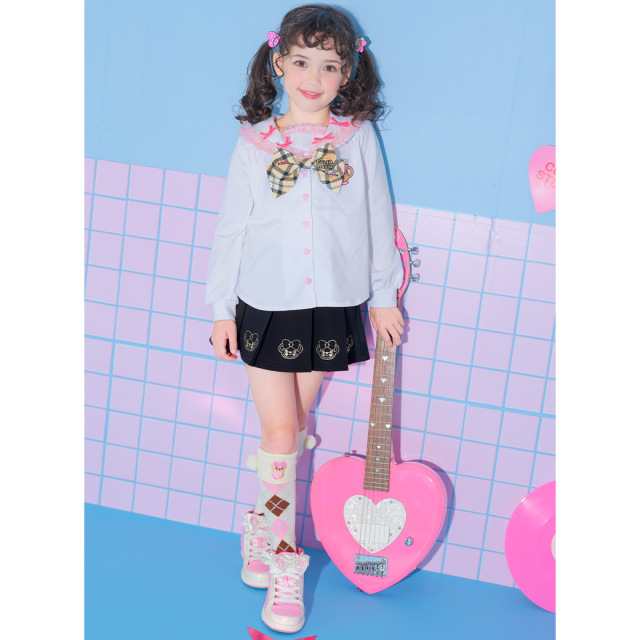 ♡新品♡Mal オリジナル　シアーカーキ 日本製 折り返しアーガイルハイソックス